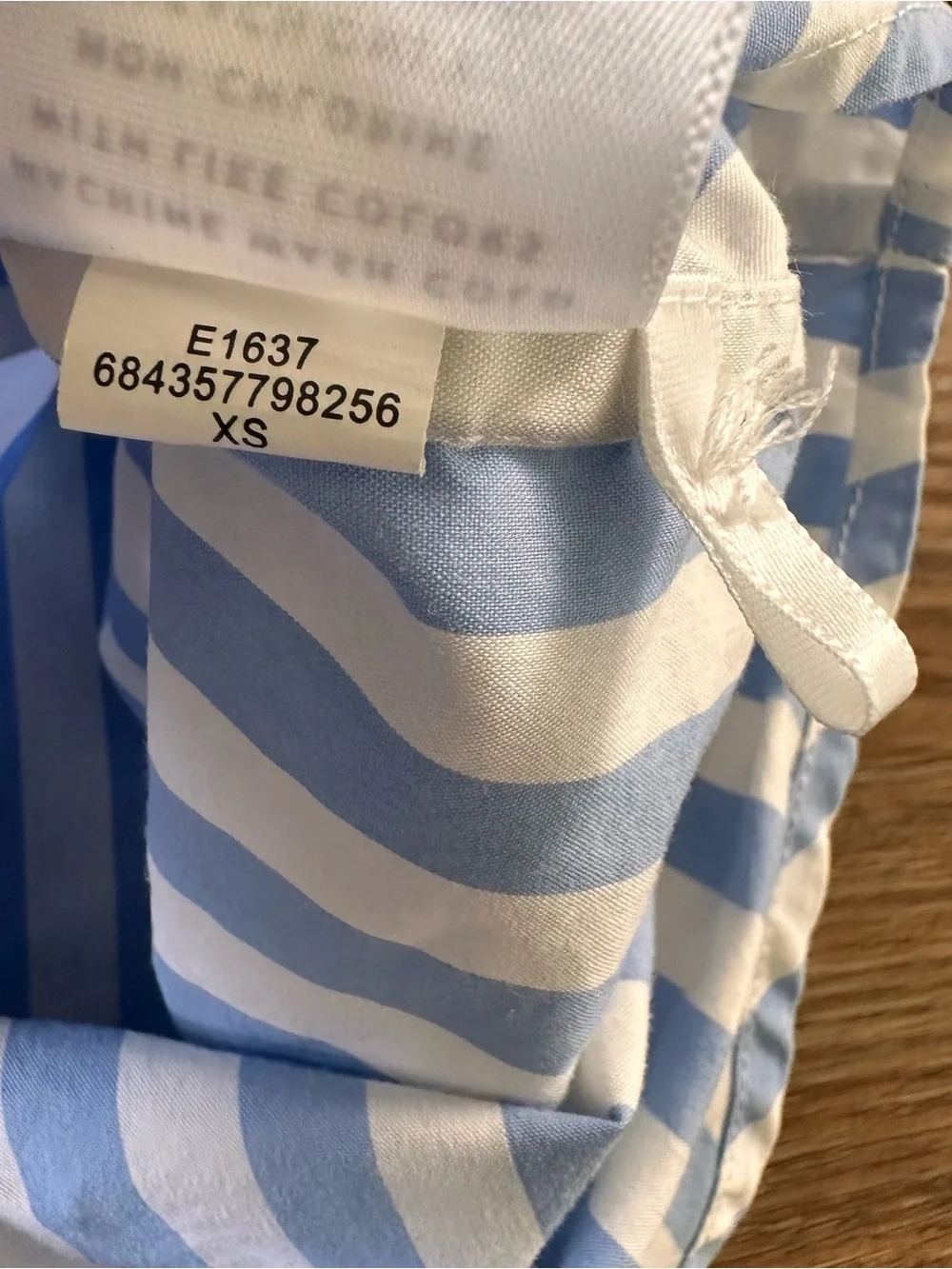 AYR The Deep End Striped Button Down Shirt Blue White Cotton XS Luxury Career - Picture 7 of 10